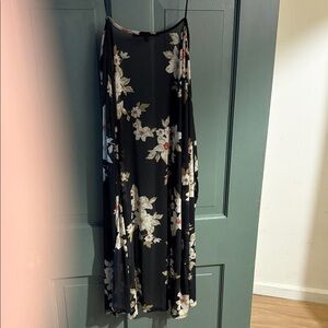 Floral Black Maxi Dress